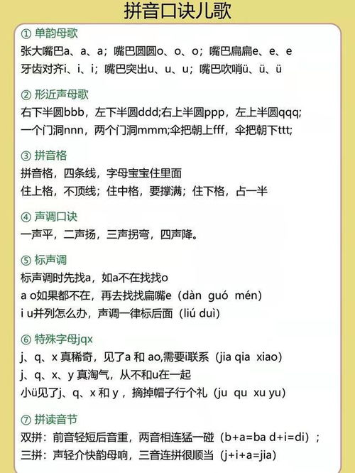 汉语拼音声母韵母全表的重要性