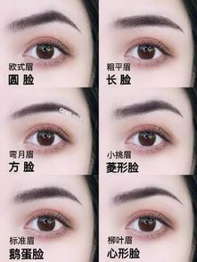 一、了解眉形与脸型的搭配