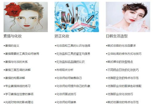 一、彩妆造型师学校的课程设置