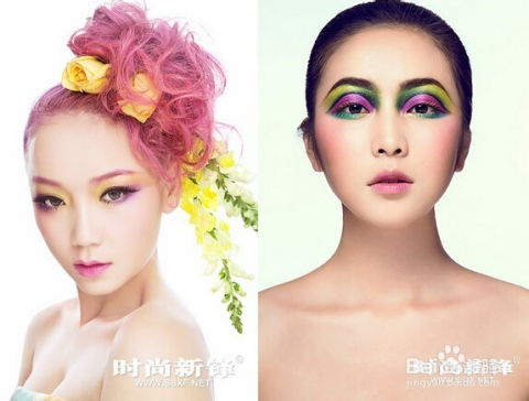 一、欧美彩妆图片中的流行色彩