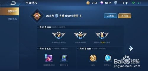 王者荣耀v8贵族等级解析