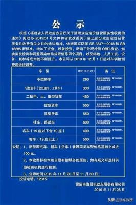 年审费用基本构成