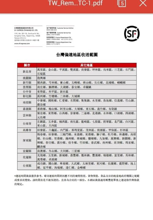 顺丰快递基本计费标准