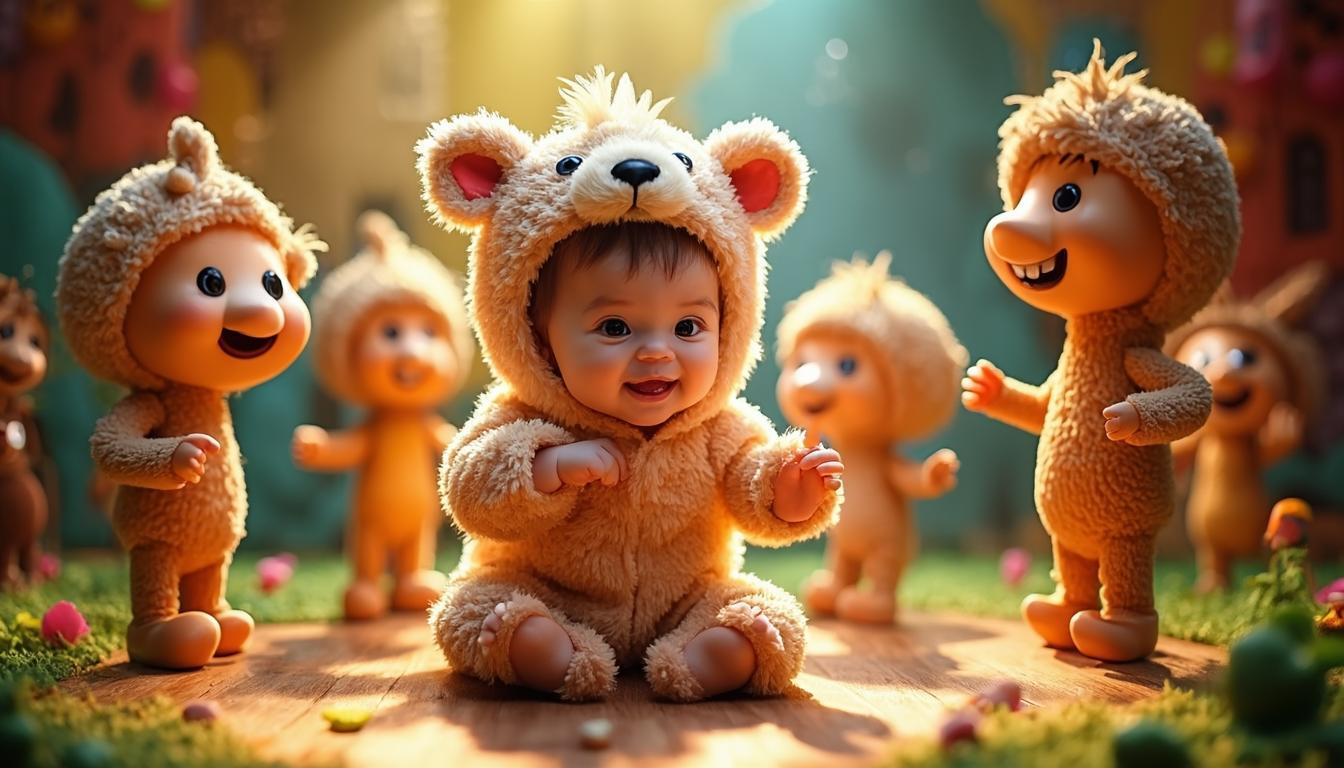 宝宝与其他演员的互动：