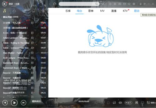 地区限制或版权问题