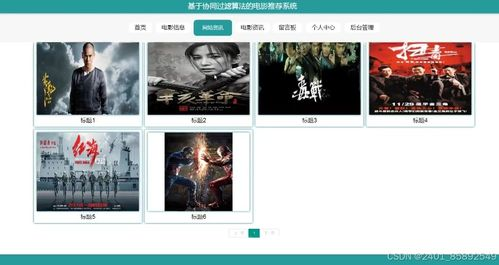 网站的电影推荐系统