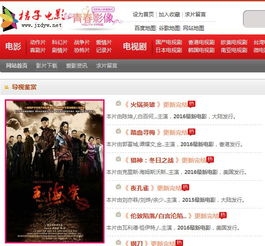 橘子电影网的用户界面