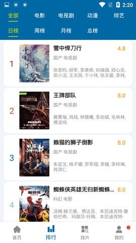 天空电影网站概览