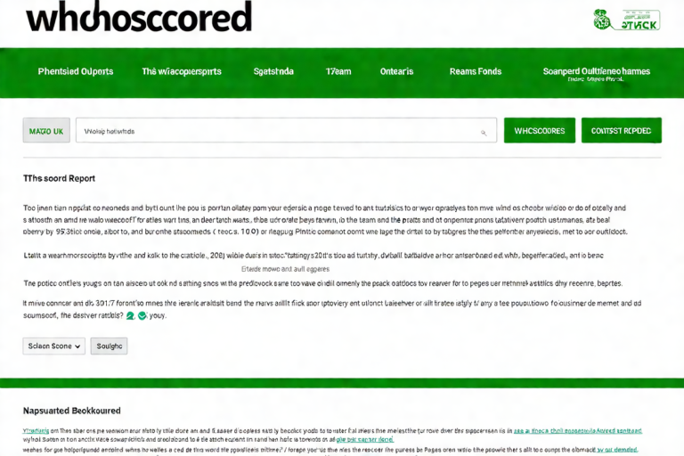 What is WhoScored and Its Historical Background?