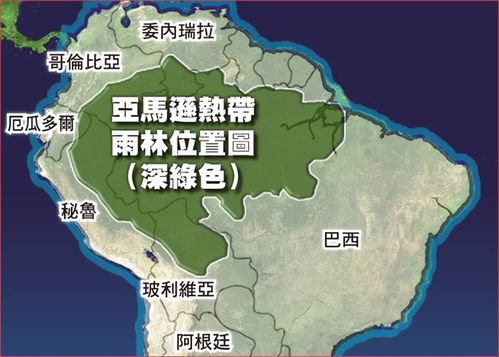 巴西境内亚马逊雨林的核心地理位置