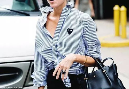 二、清爽的衬衫穿搭