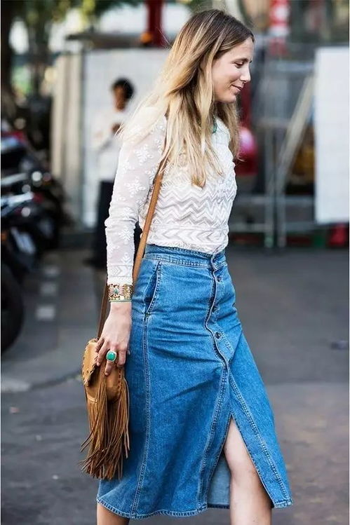 三、短牛仔上衣与高跟鞋的搭配