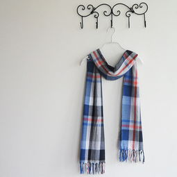 二、格子围巾织法