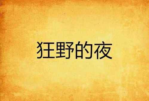 文学艺术中的狂野的夜